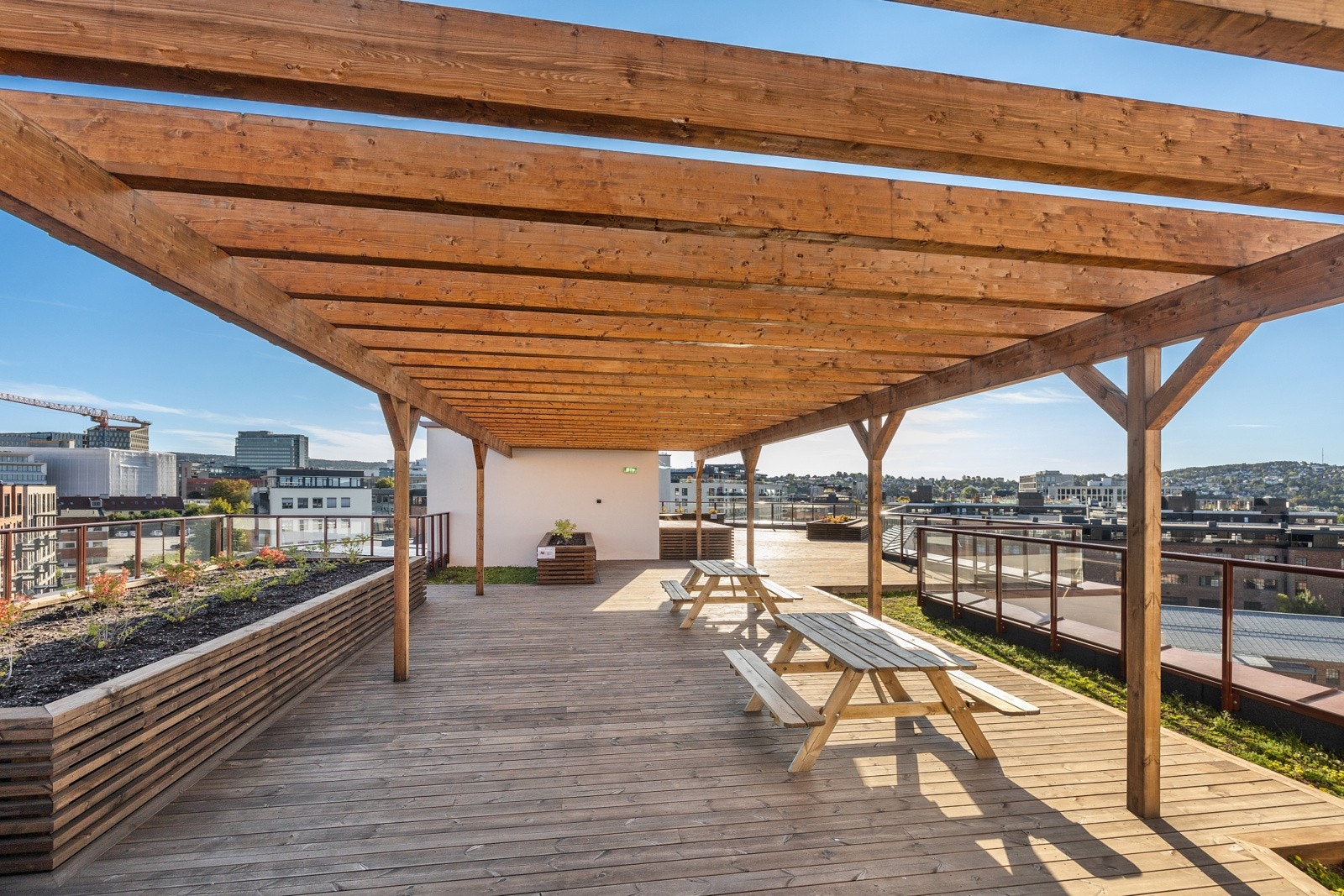 Herlig takterrasse Galleribilde