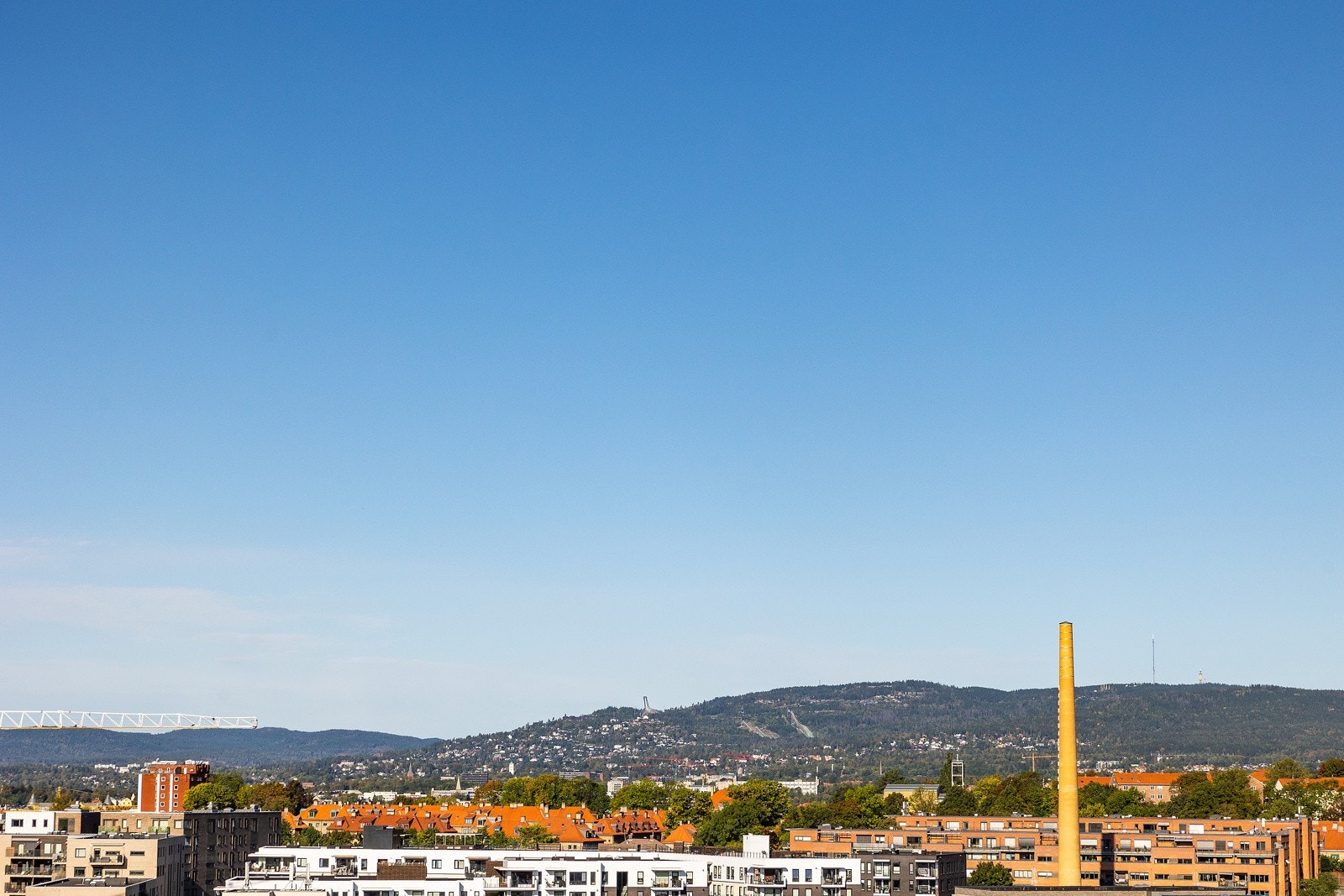 Fantastisk utsikt fra takterrassen Galleribilde