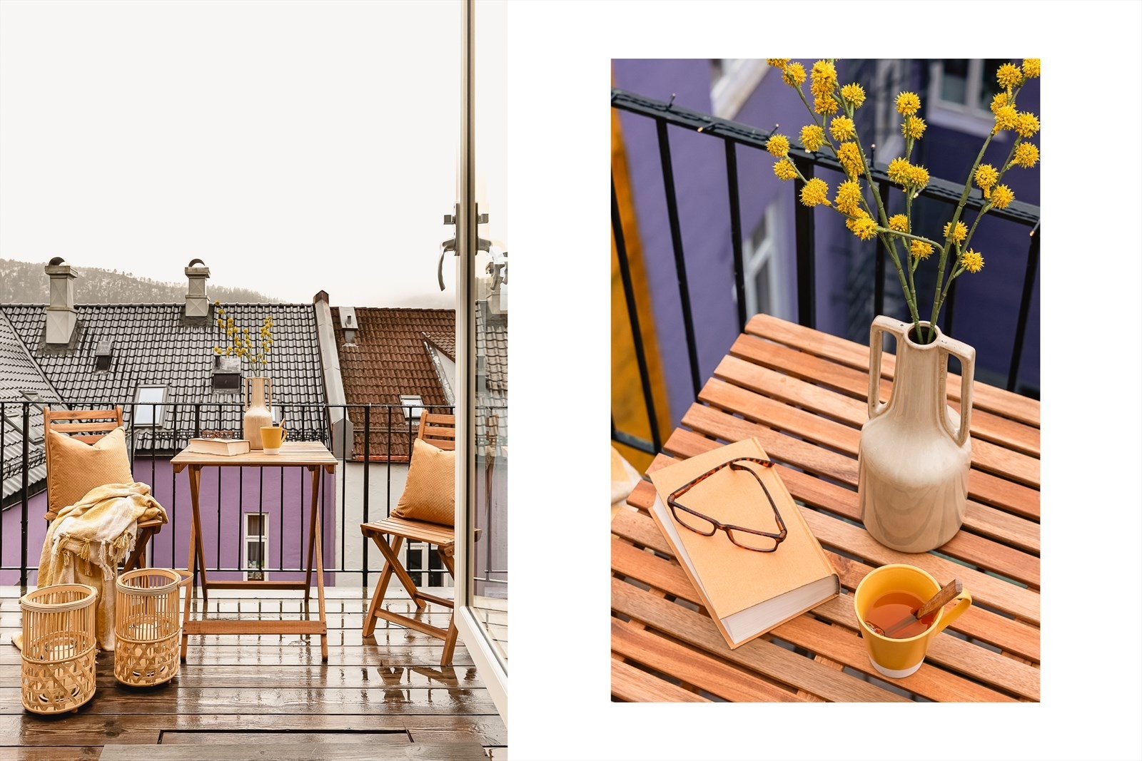 Finværsdagene kan du nyte på denne koselige altanen (10 kvm). Den er vestvendt, og har sol fra ca. kl. 10 - 22 midtsommers, i følge selger. Galleribilde