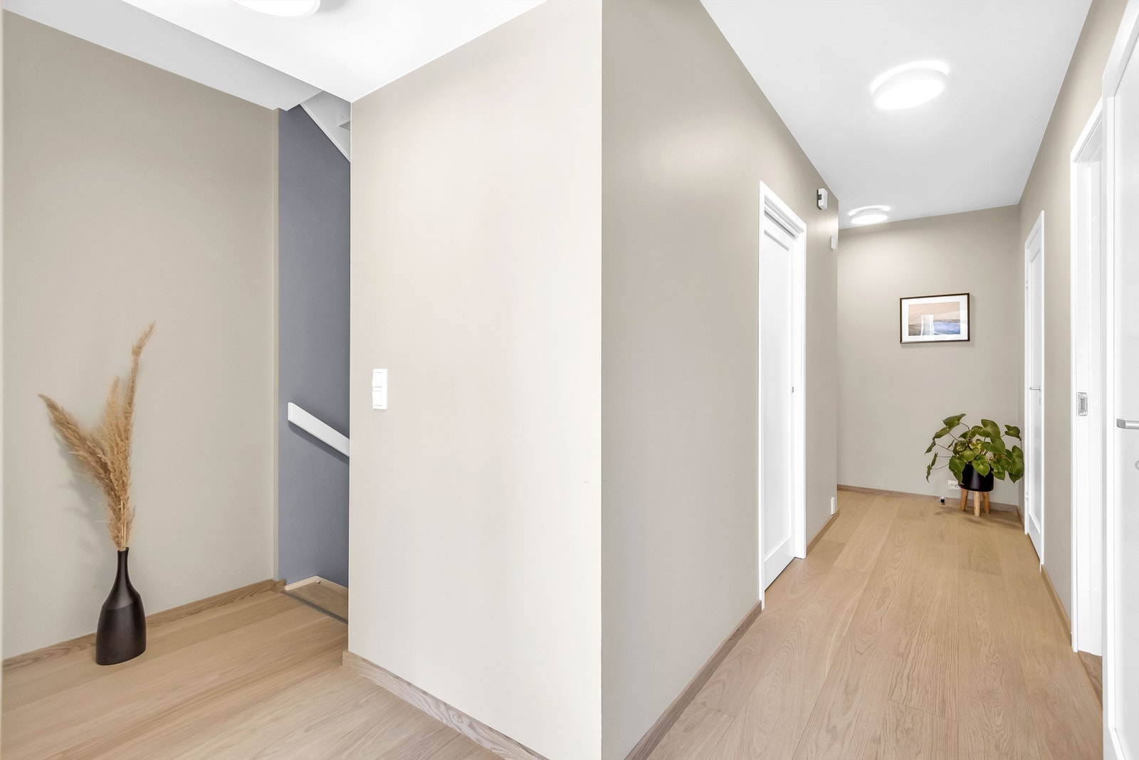 I boligens 1.etasje ligger alle 3 soverom samlet. Galleribilde