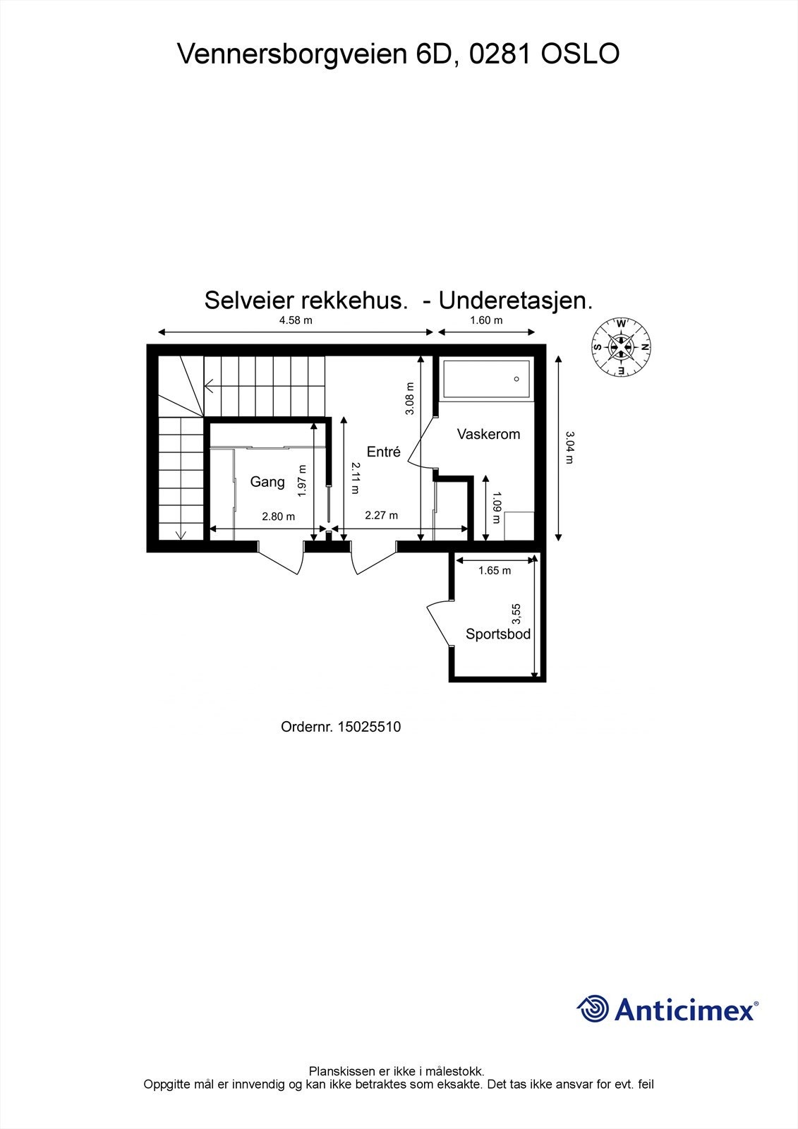 Plantegning underetasje Galleribilde