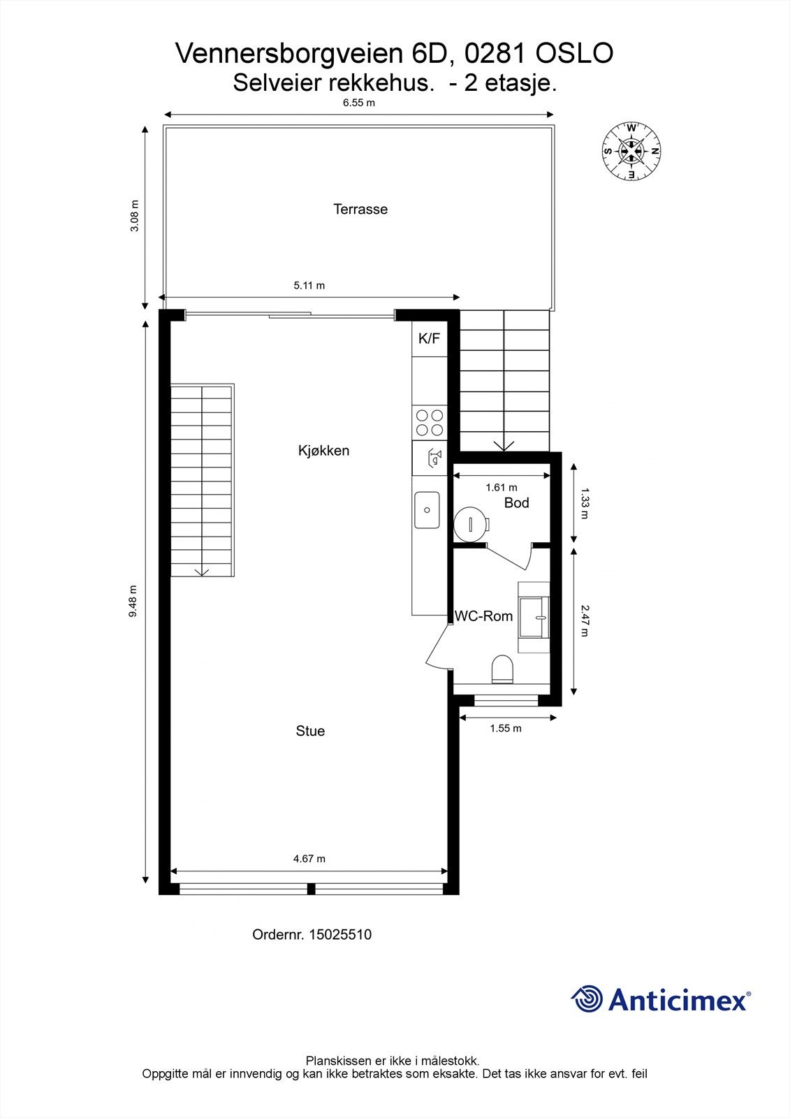 Plantegning 2.etasje Galleribilde