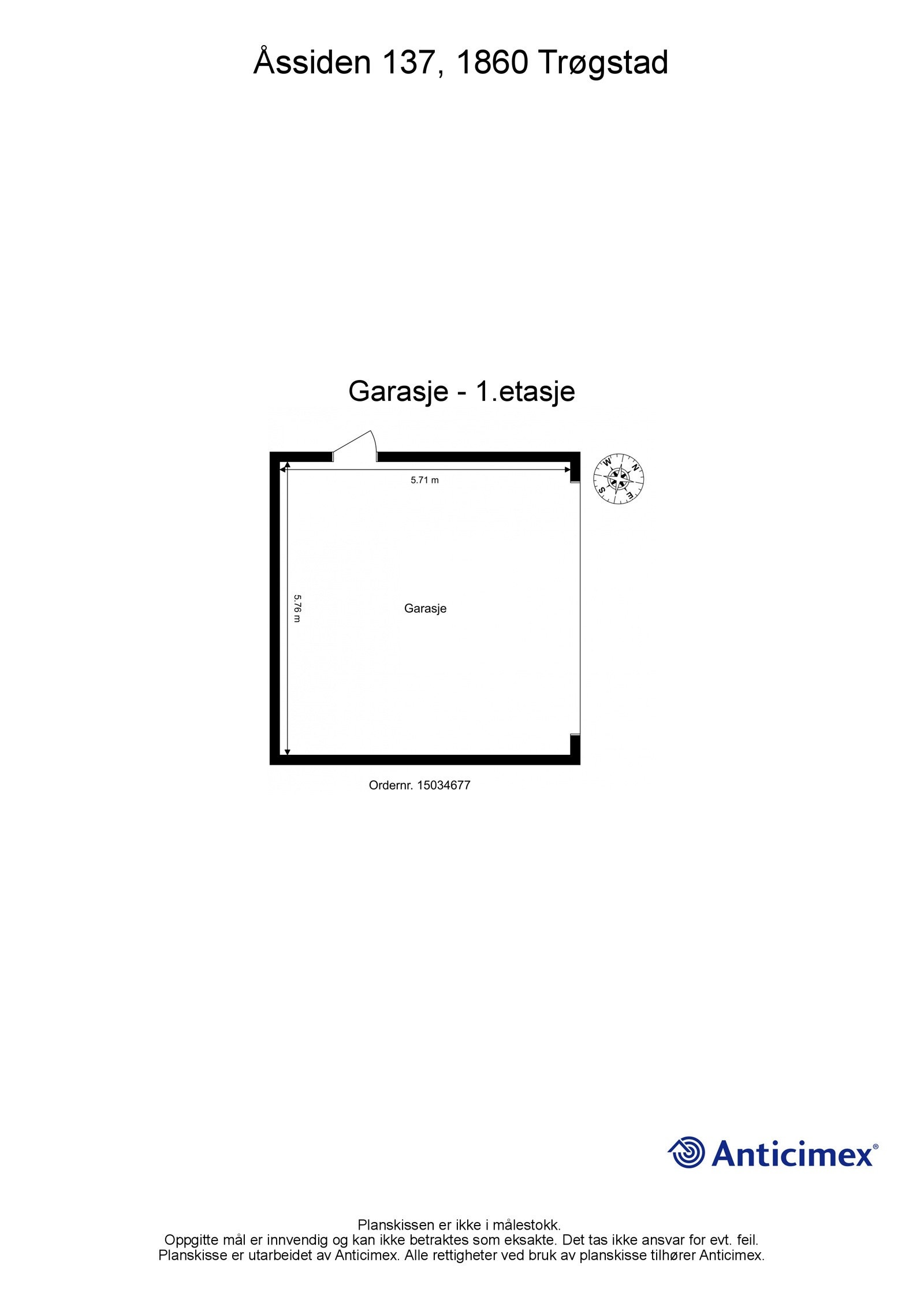 Plantegning garasje Galleribilde