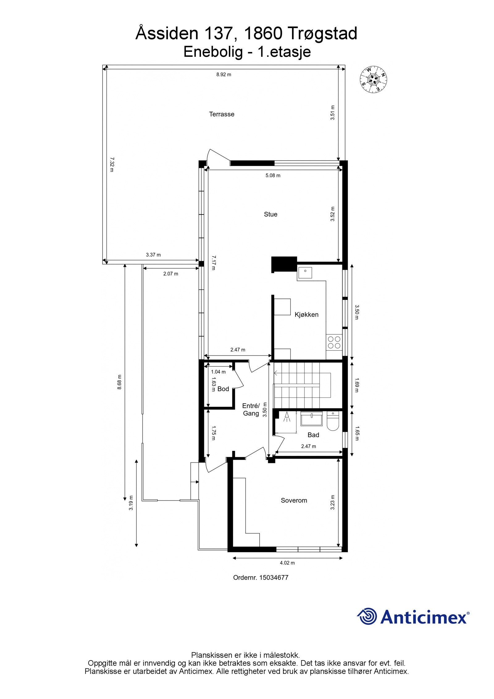 Plantegning 1.etasje Galleribilde