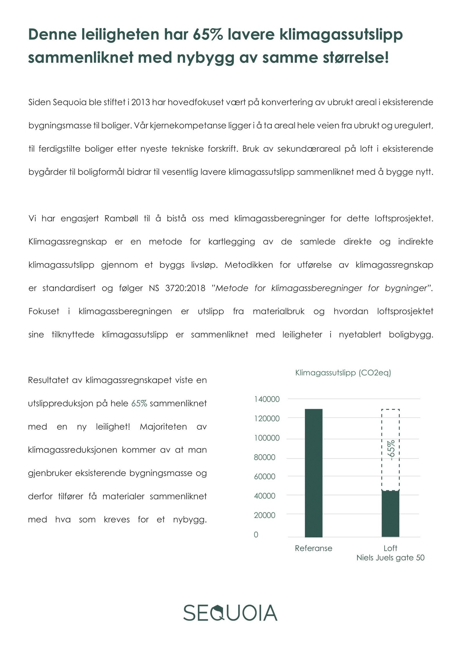 Denne leiligheten har 65% lavere klimagassutslipp sammenliknet med nybygg av samme størrelse! Galleribilde