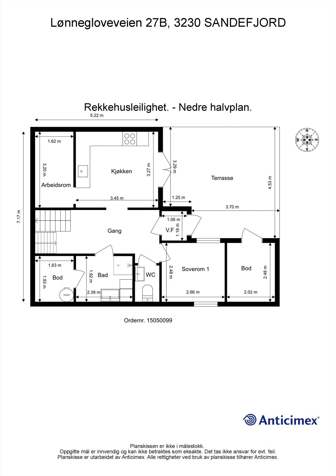Plantegning underetasje Galleribilde