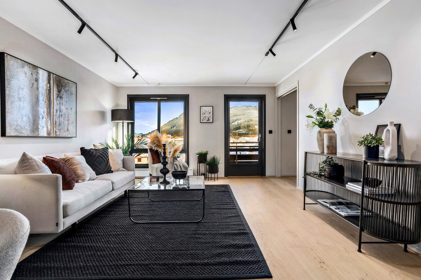 Nylagt 1-stavs eikeparkett Galleribilde