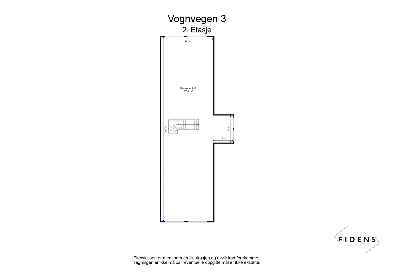 Planskisse 2. etasje. Galleribilde