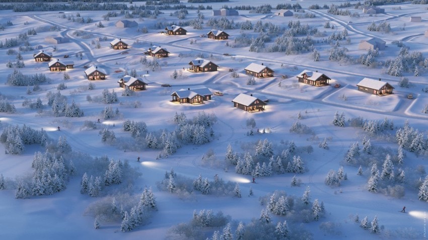 Illustrasjon deler av feltet. Galleribilde