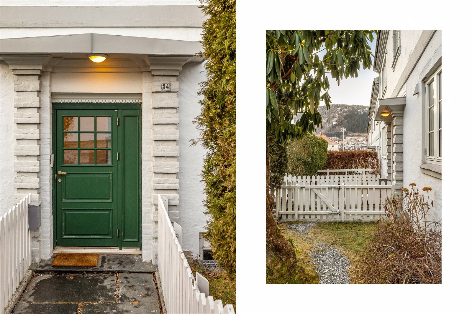 Boligens inngangsparti. Galleribilde