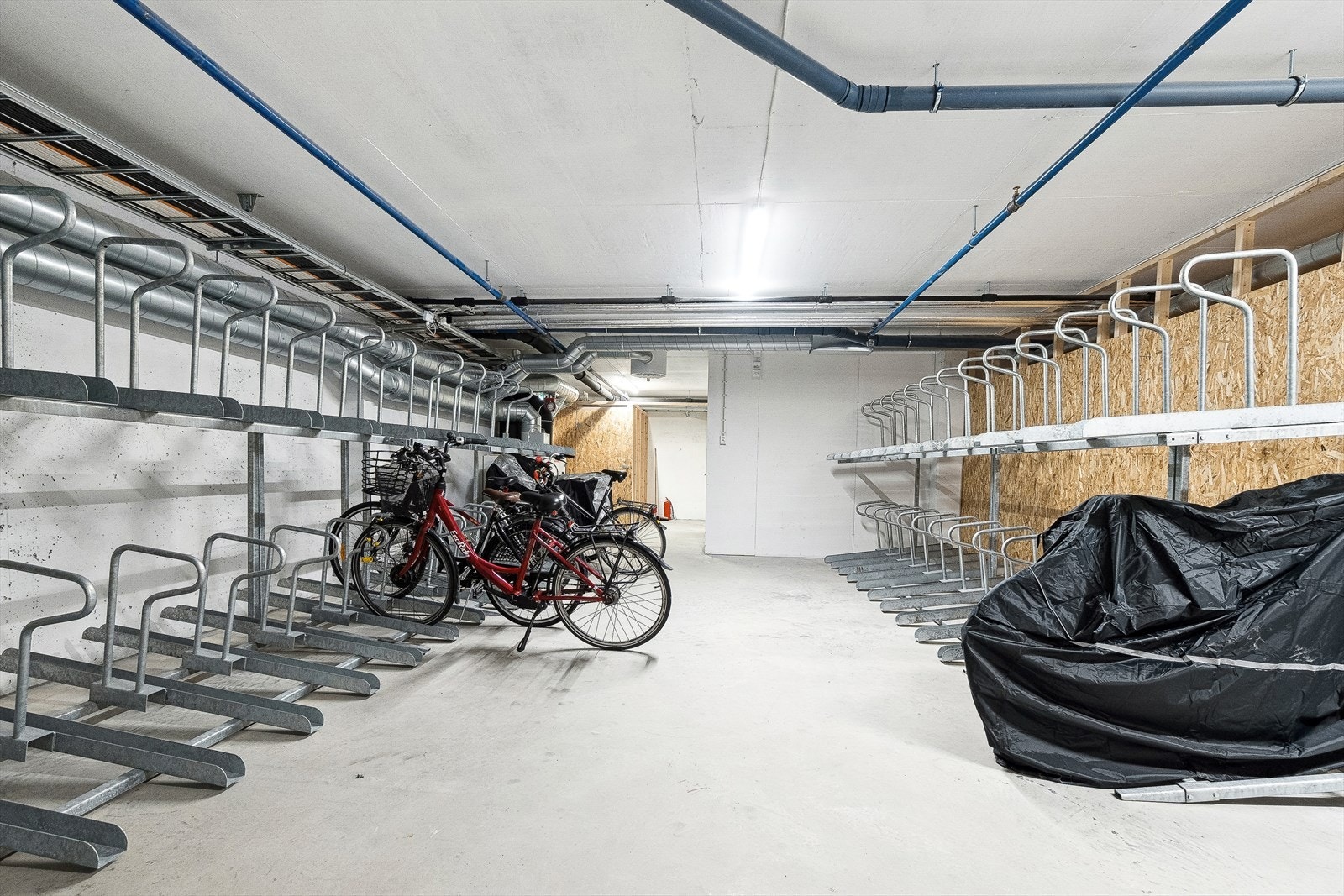 Sameiet har også felles sykkelparkering Galleribilde