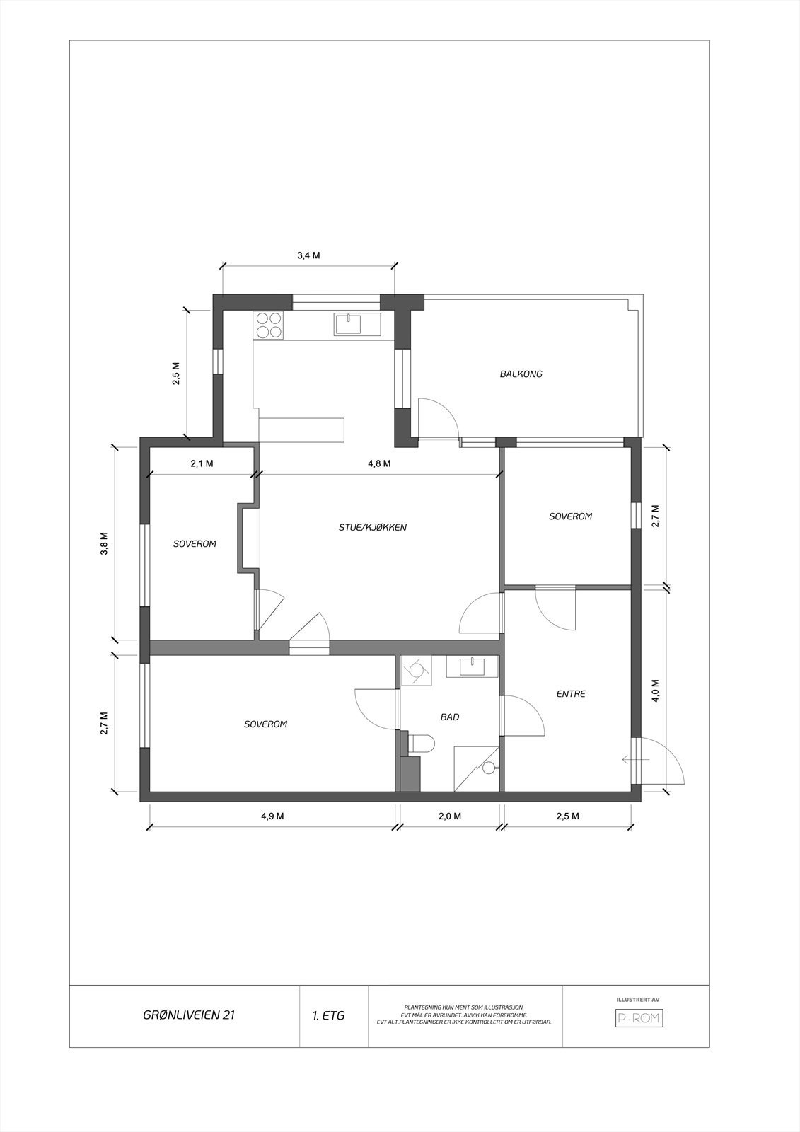 Planskisse Galleribilde