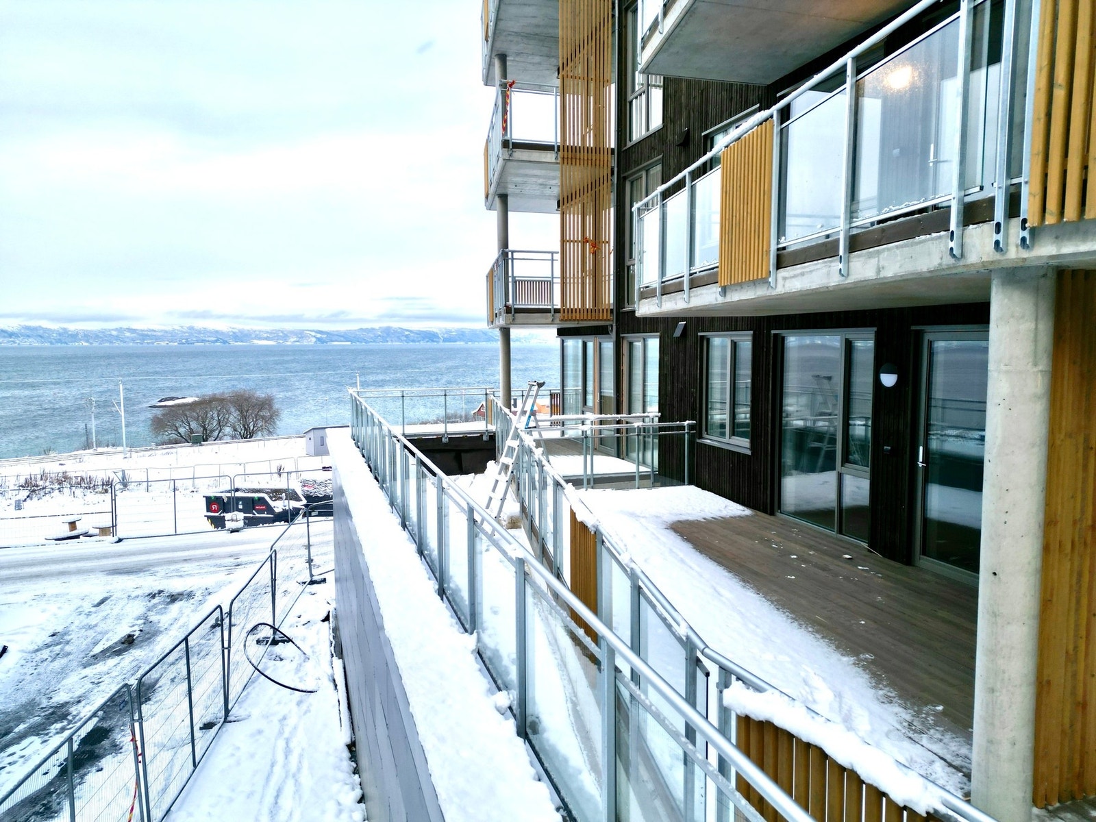 Bilde fra terrasse tatt januar 2024 Galleribilde