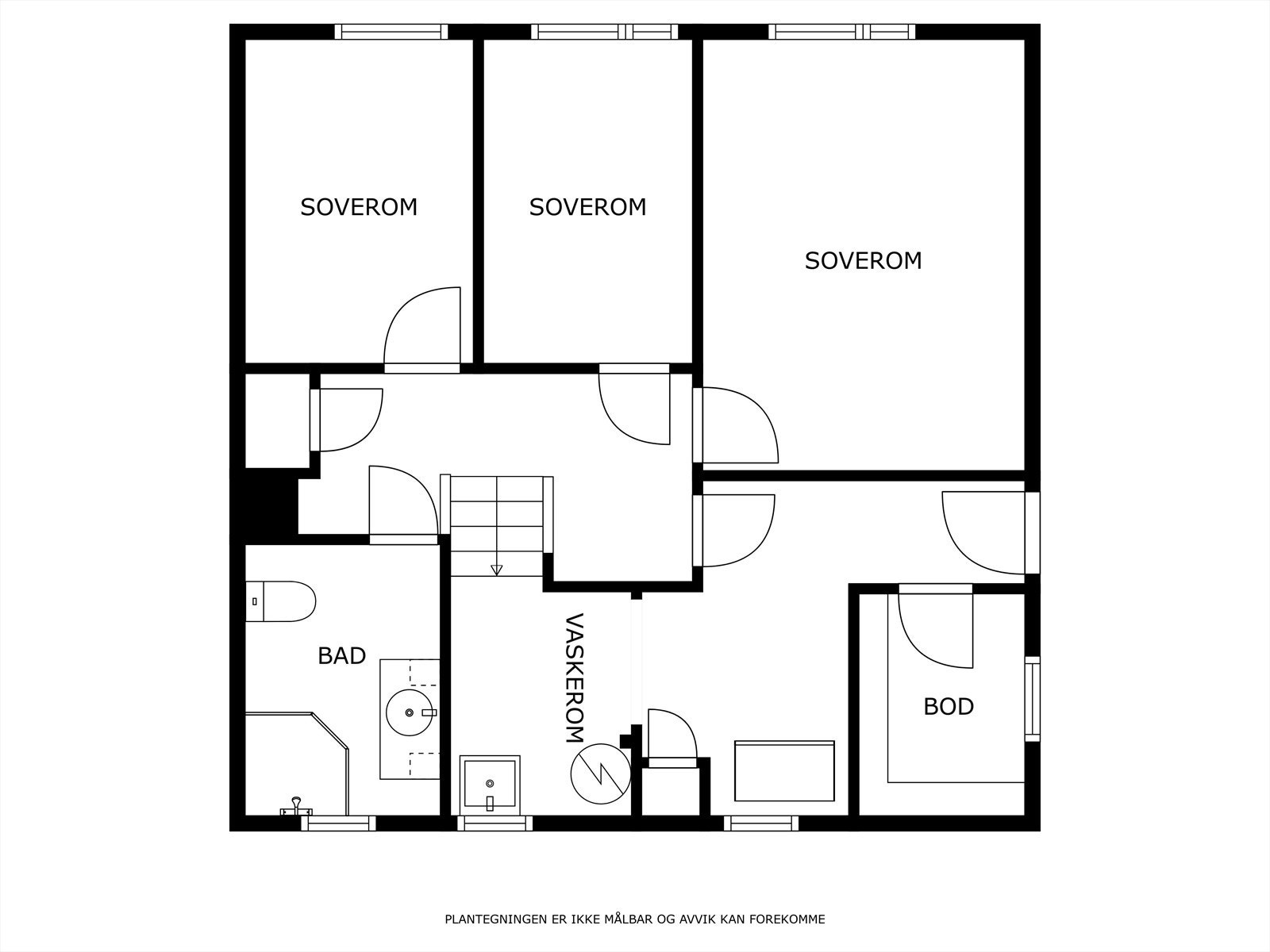 Plantegning underetasje Galleribilde