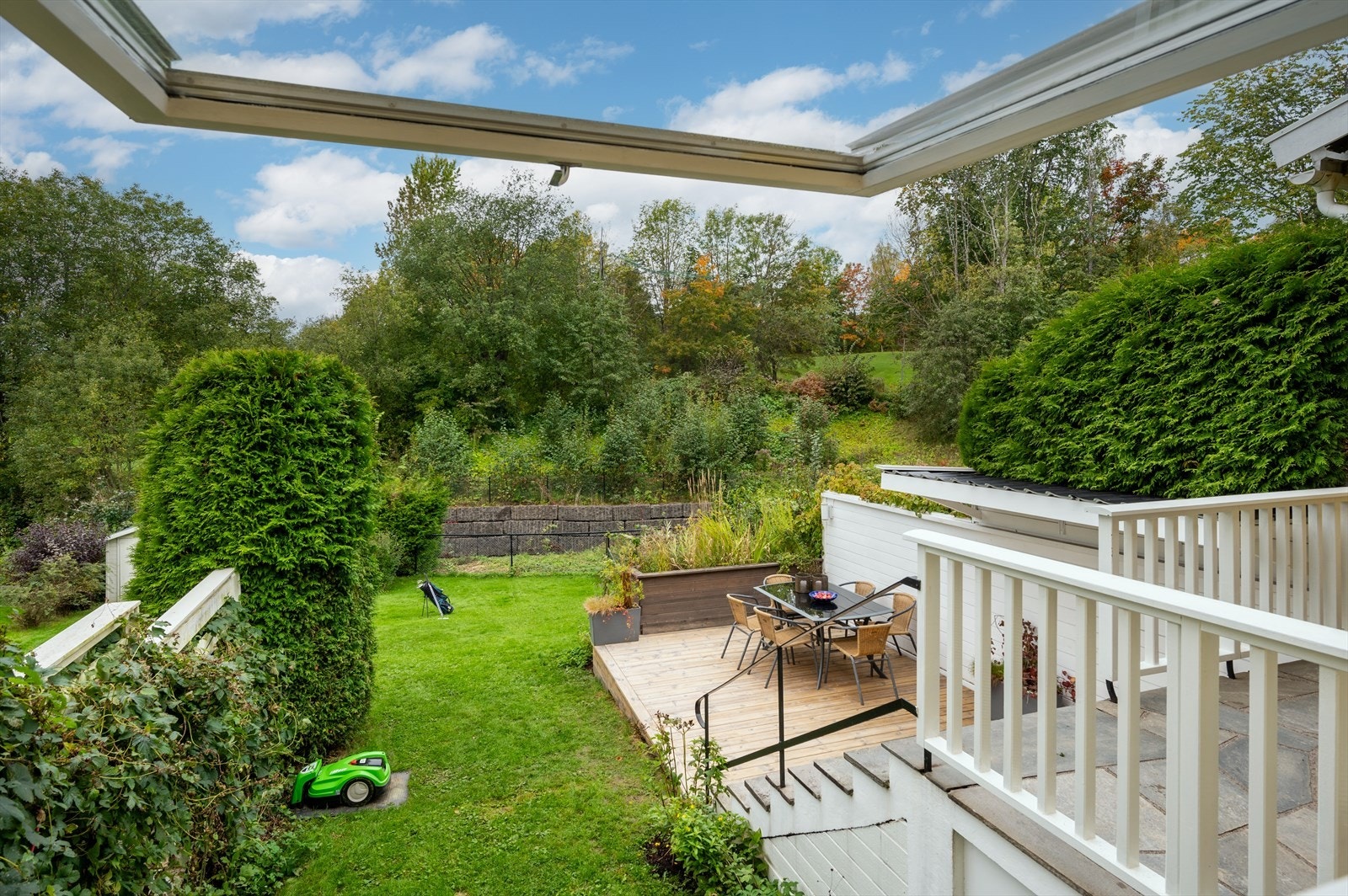 Inngang direkte til Ballerud Golfbane fra hagedel. Galleribilde