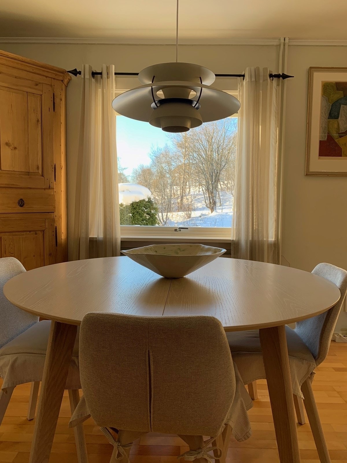 Hyggelig utsikt mot hagen. Galleribilde