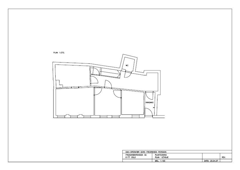 Planløsning 1.etg Galleribilde