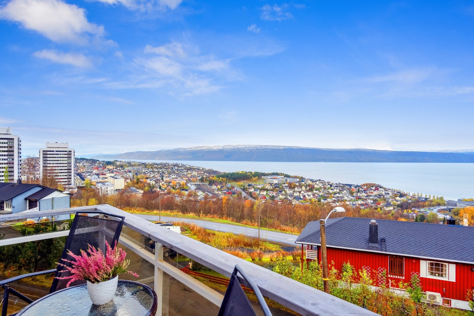 Praktfull utsikt fra verandaen Galleribilde