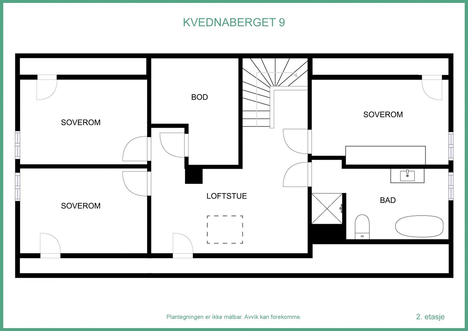 Plantegning 2.etg Galleribilde