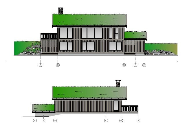 Dette er riktige fasader på aktuell hytte Galleribilde