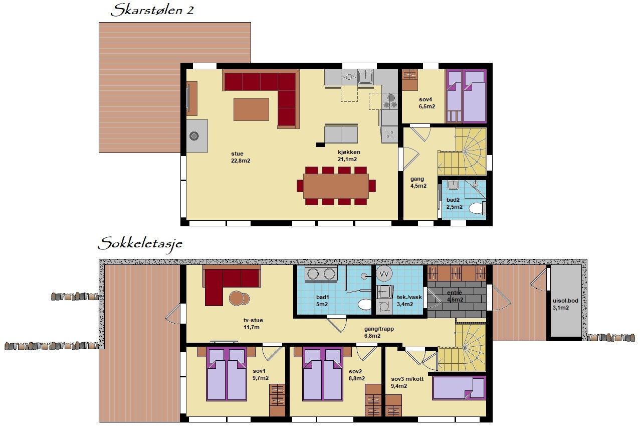 Praktisk planløsning. Galleribilde