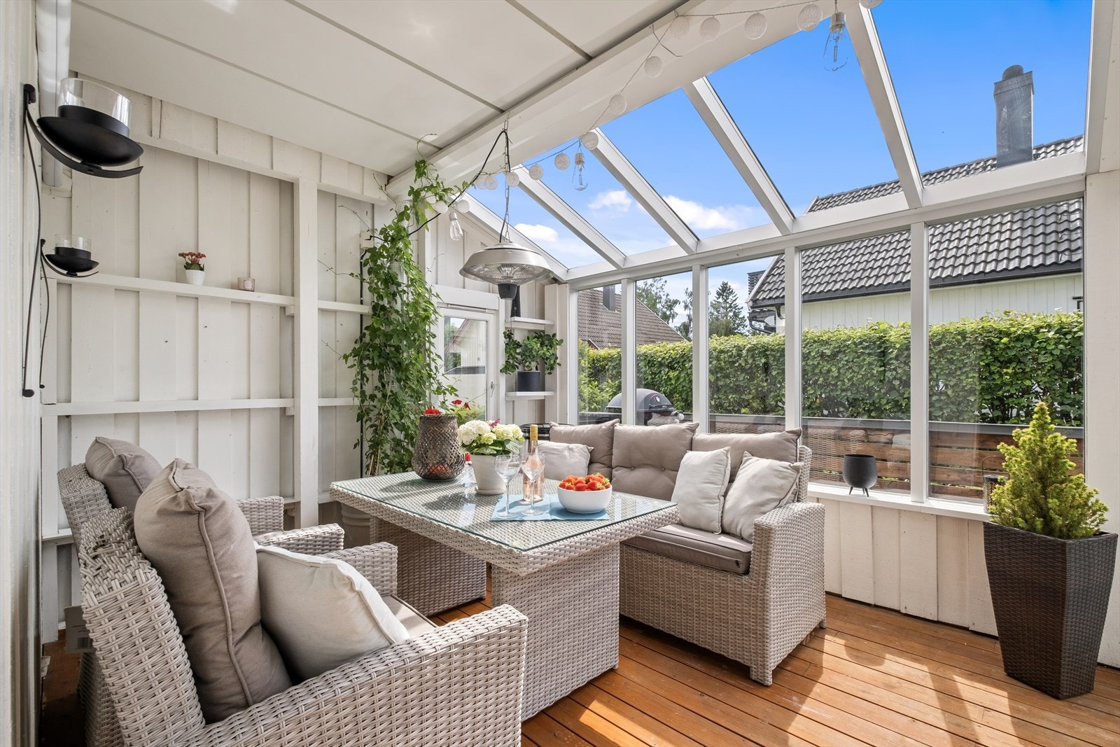 Vinterhage med tilgang fra stue Galleribilde