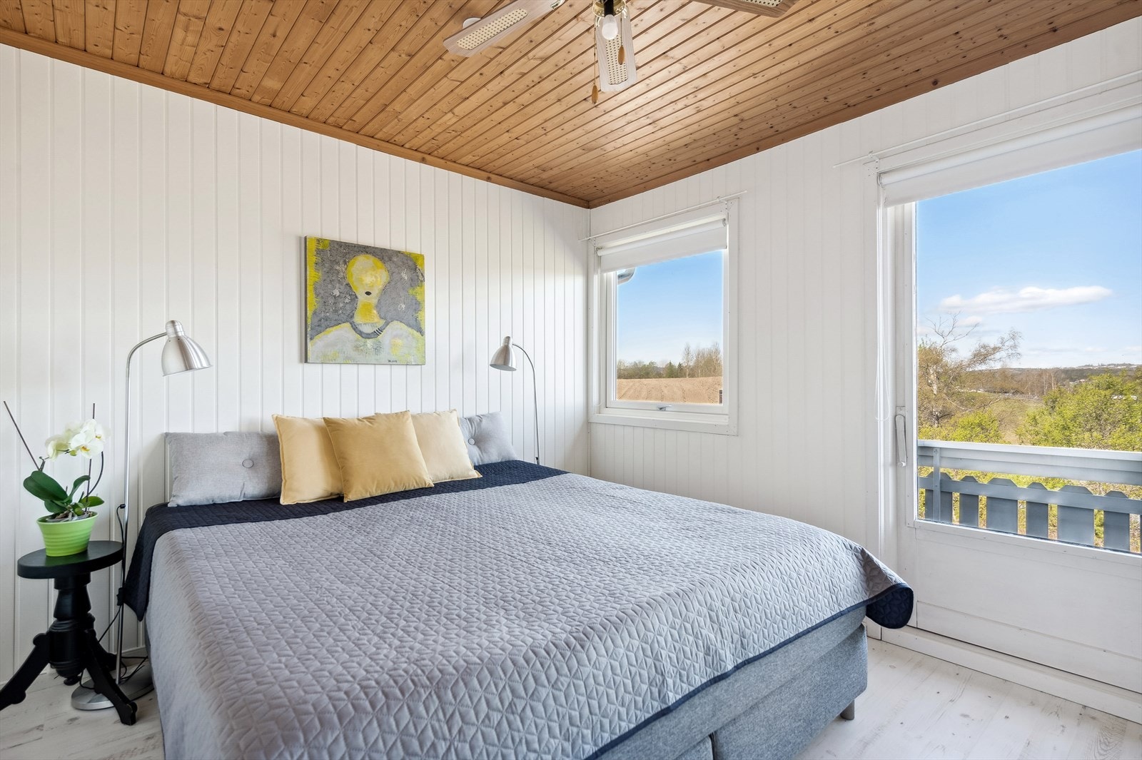 Hovedsoverommet er av fin størrelse og har god plass til dobbeltseng. Galleribilde