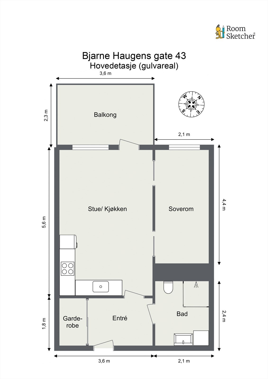 Planskisse 7 . etasje Galleribilde