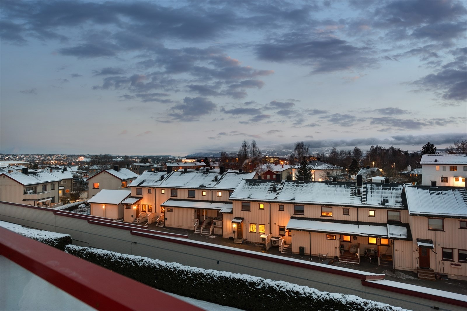 Fantastisk utsikt fra balkongen Galleribilde