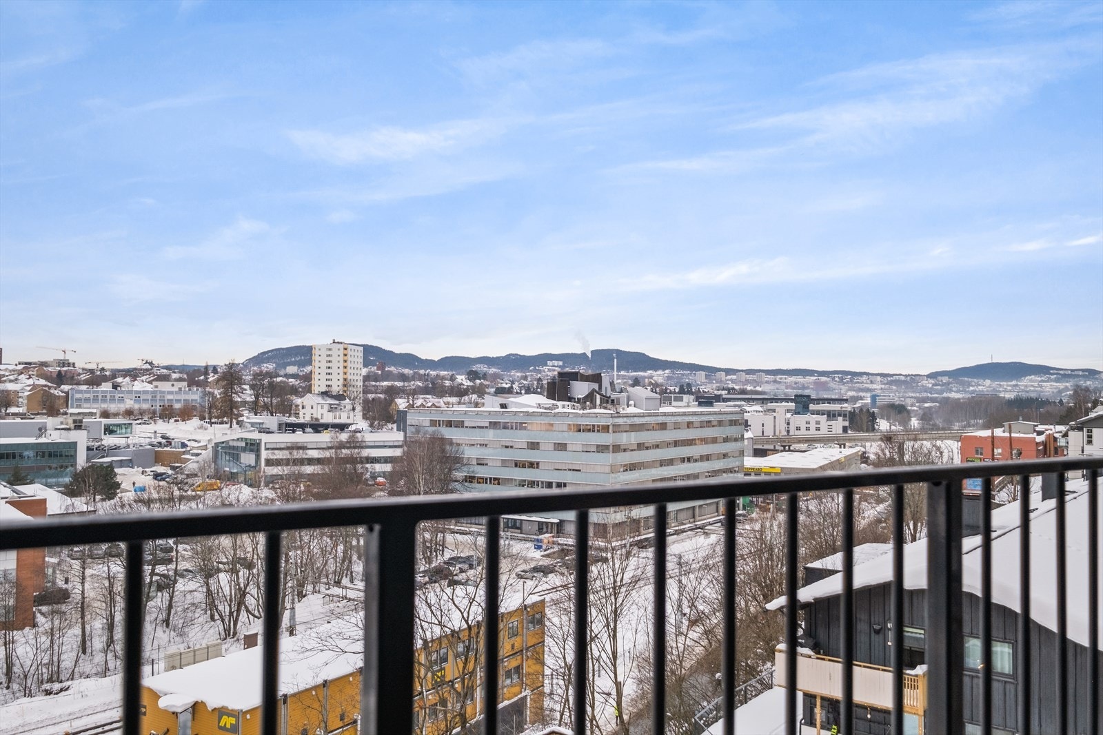 Utsikt fra balkong. Galleribilde