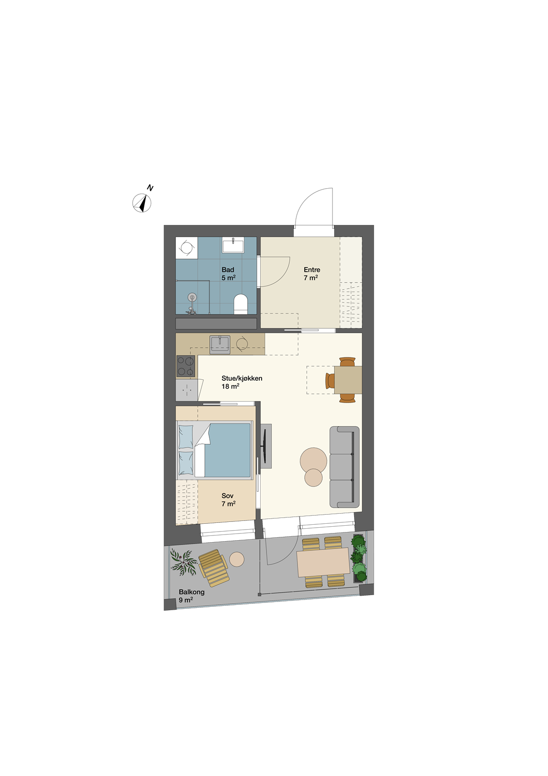 Plantegning Galleribilde