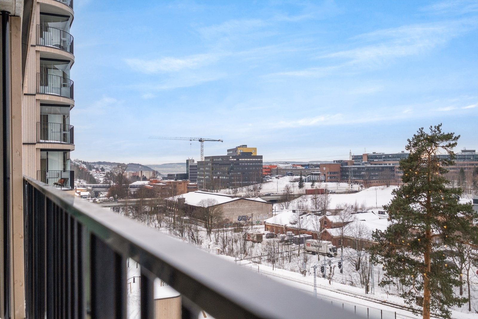 Fjordutsikt fra balkongen. Galleribilde