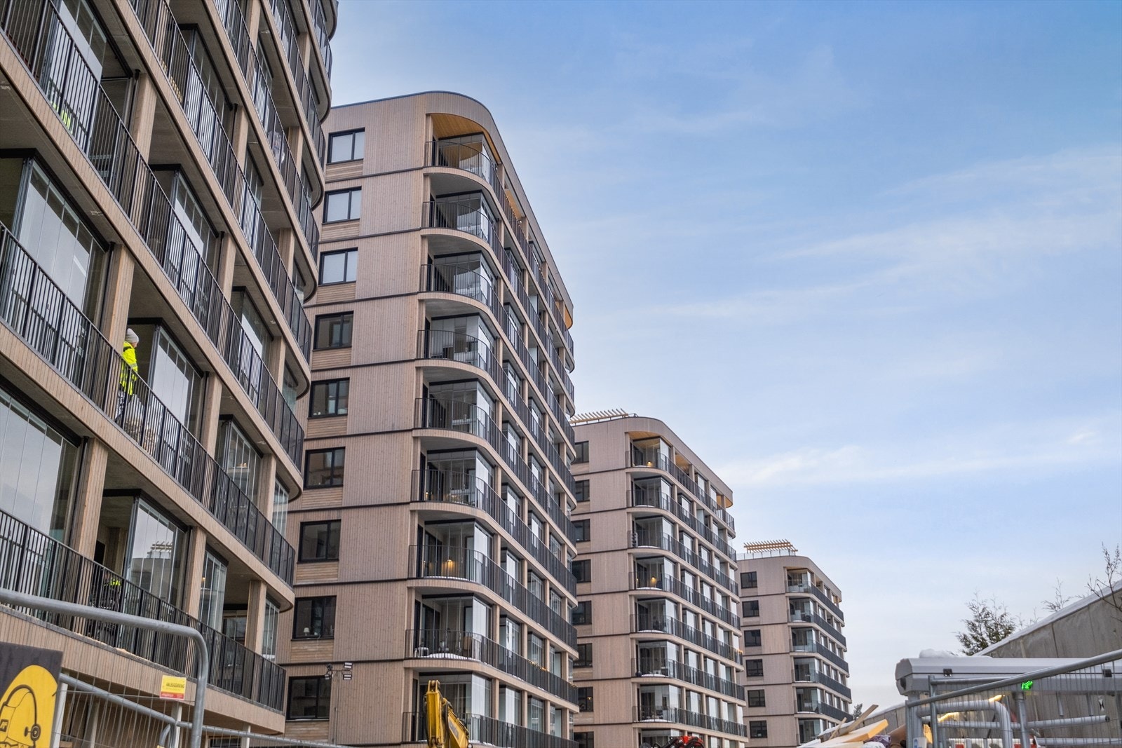 Fyrstikkbakken 14 består av fire punkthus med trefasade. Galleribilde