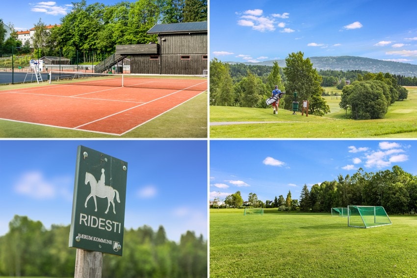 Området byr på mange sportslige fasiliteter for store og små Galleribilde