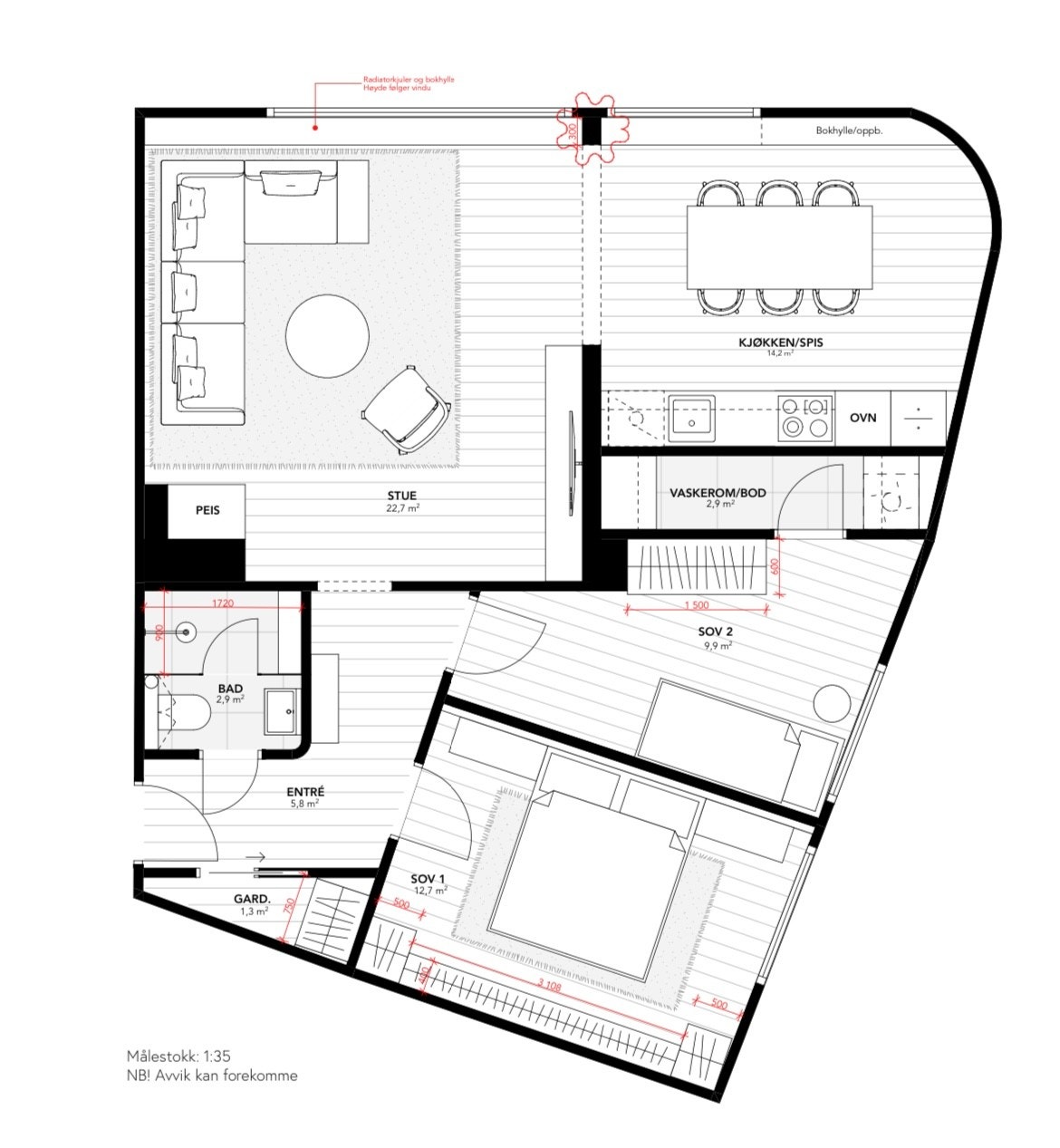 Plantegning. Galleribilde