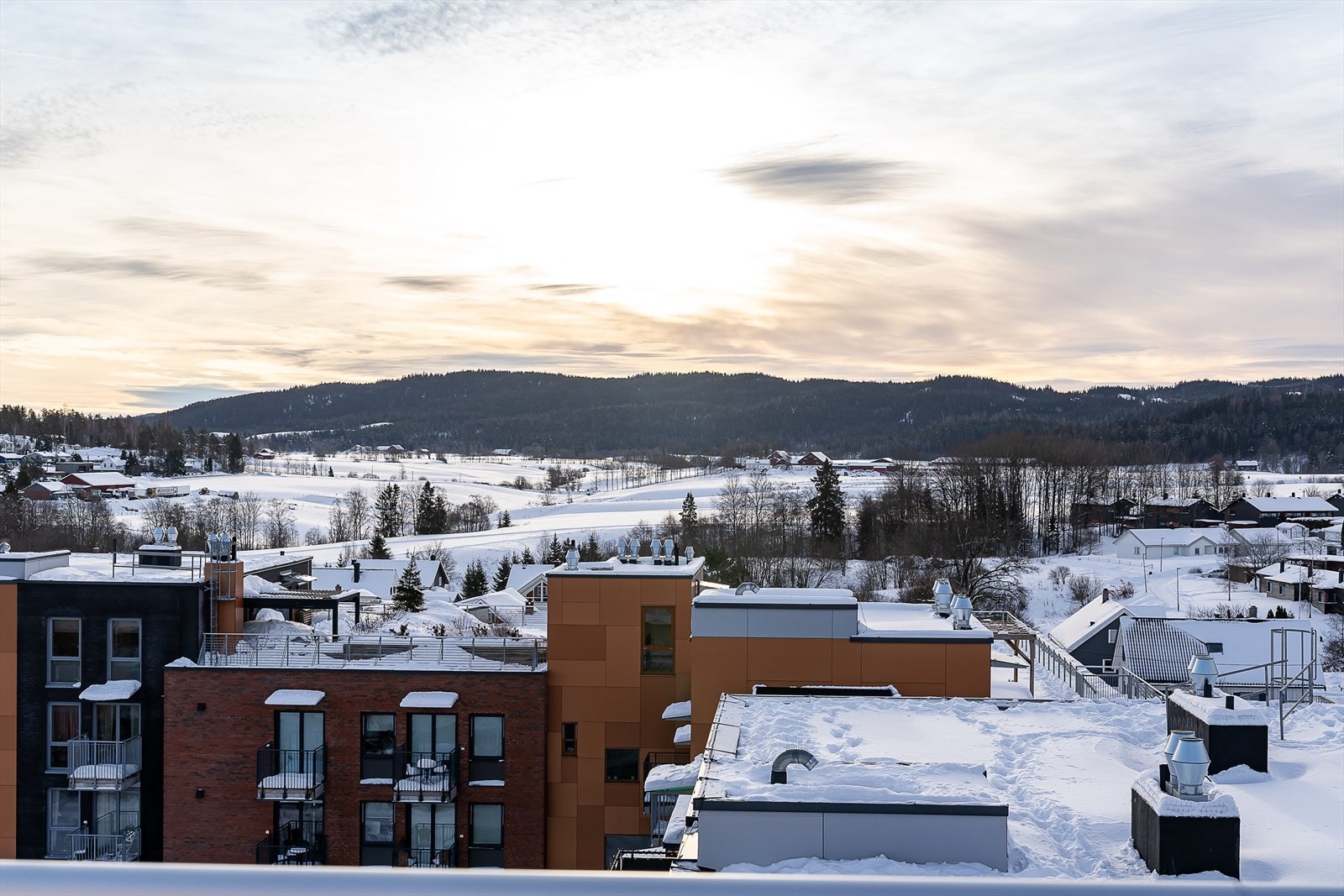Utsikt fra balkongen. Galleribilde