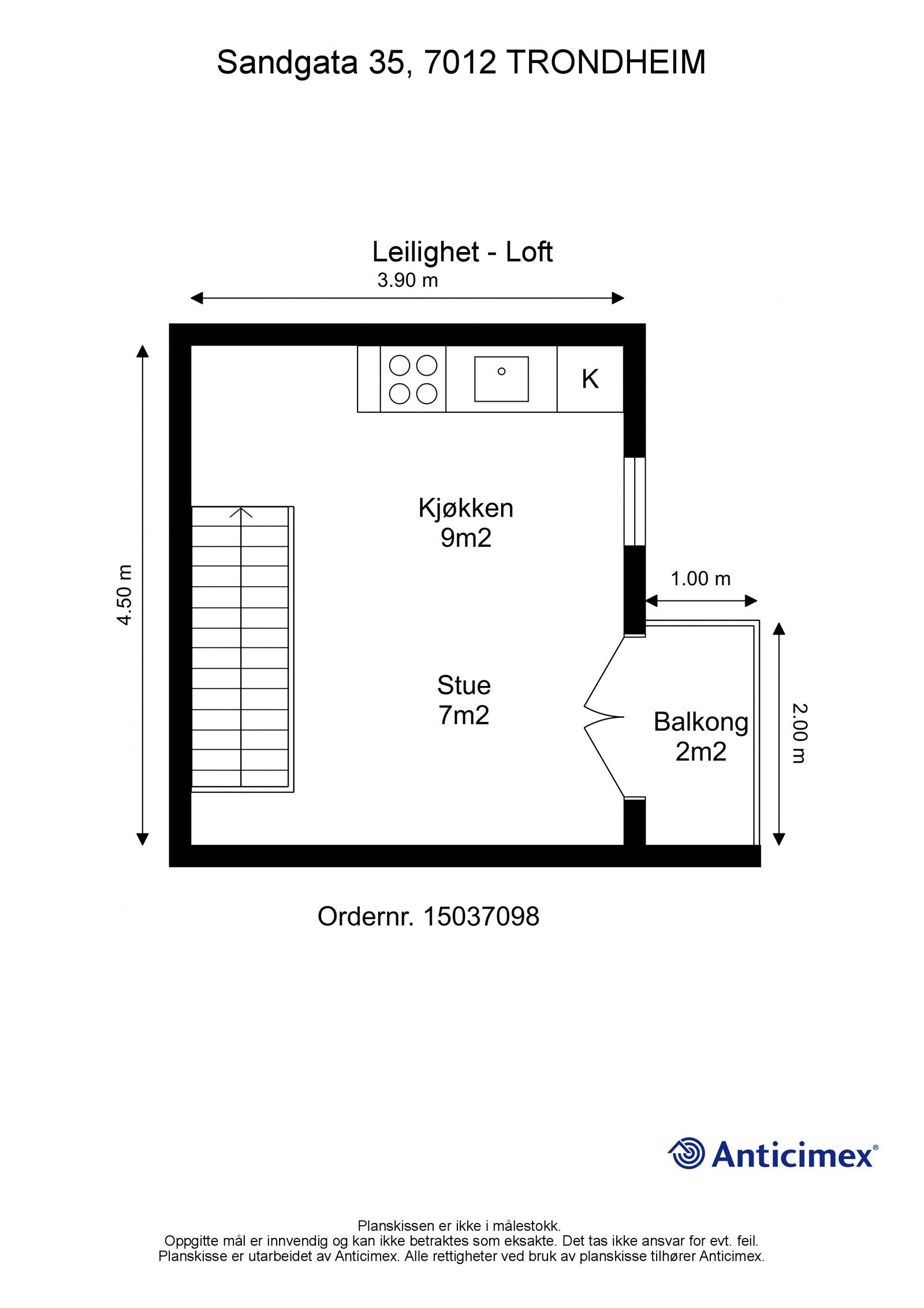 Plantegning 2. etasje Galleribilde