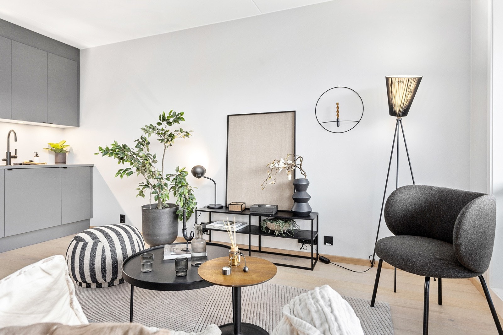 Leiligheten har flere møbleringsmuligheter. Galleribilde