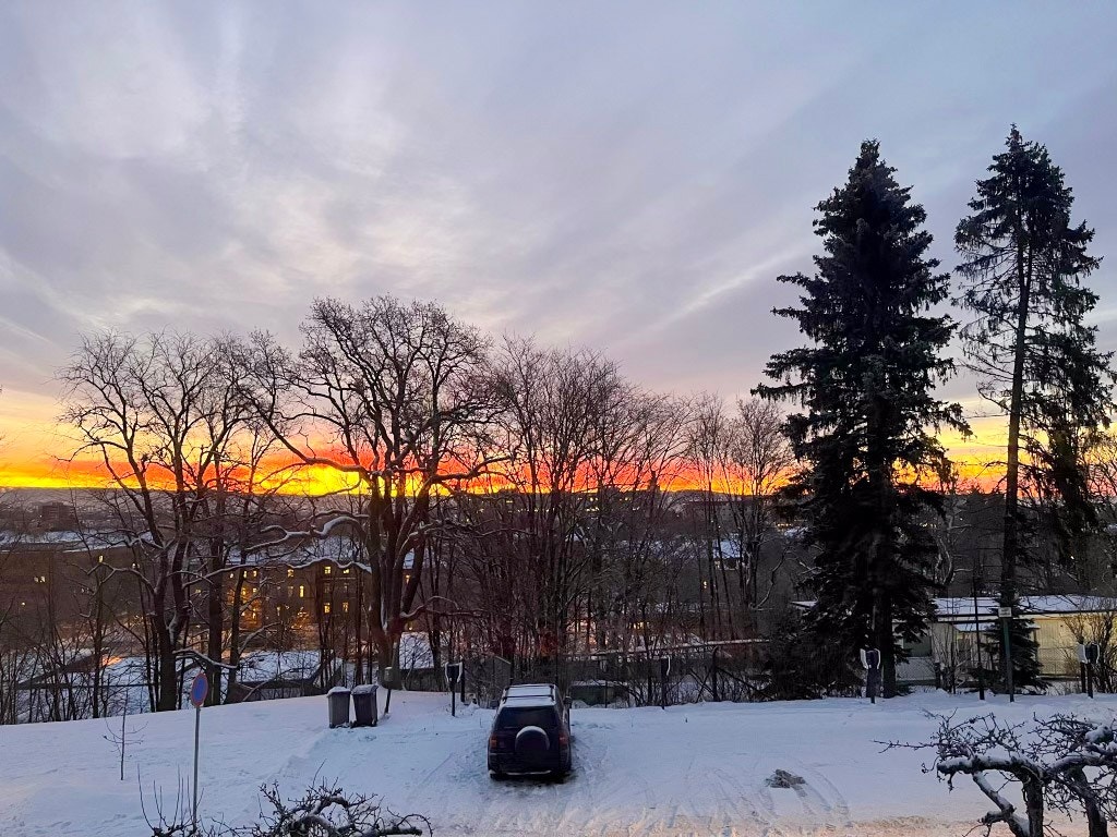 Og utsikten forandrer seg i takt med årstidene Galleribilde