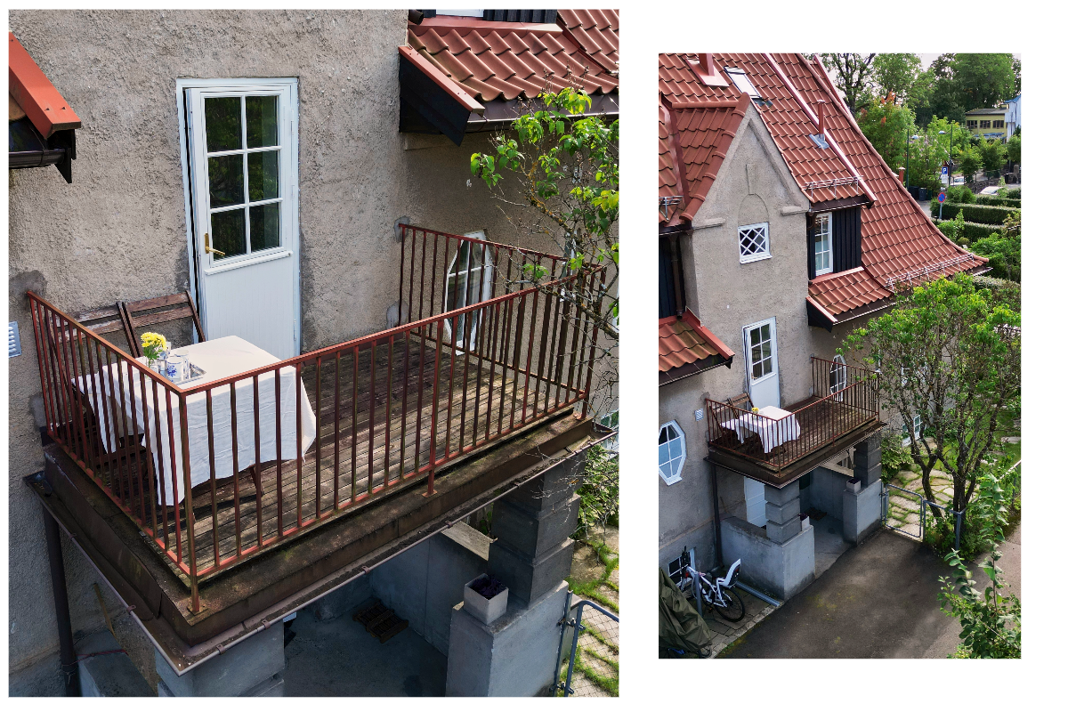 Felles balkong i oppgangen Galleribilde