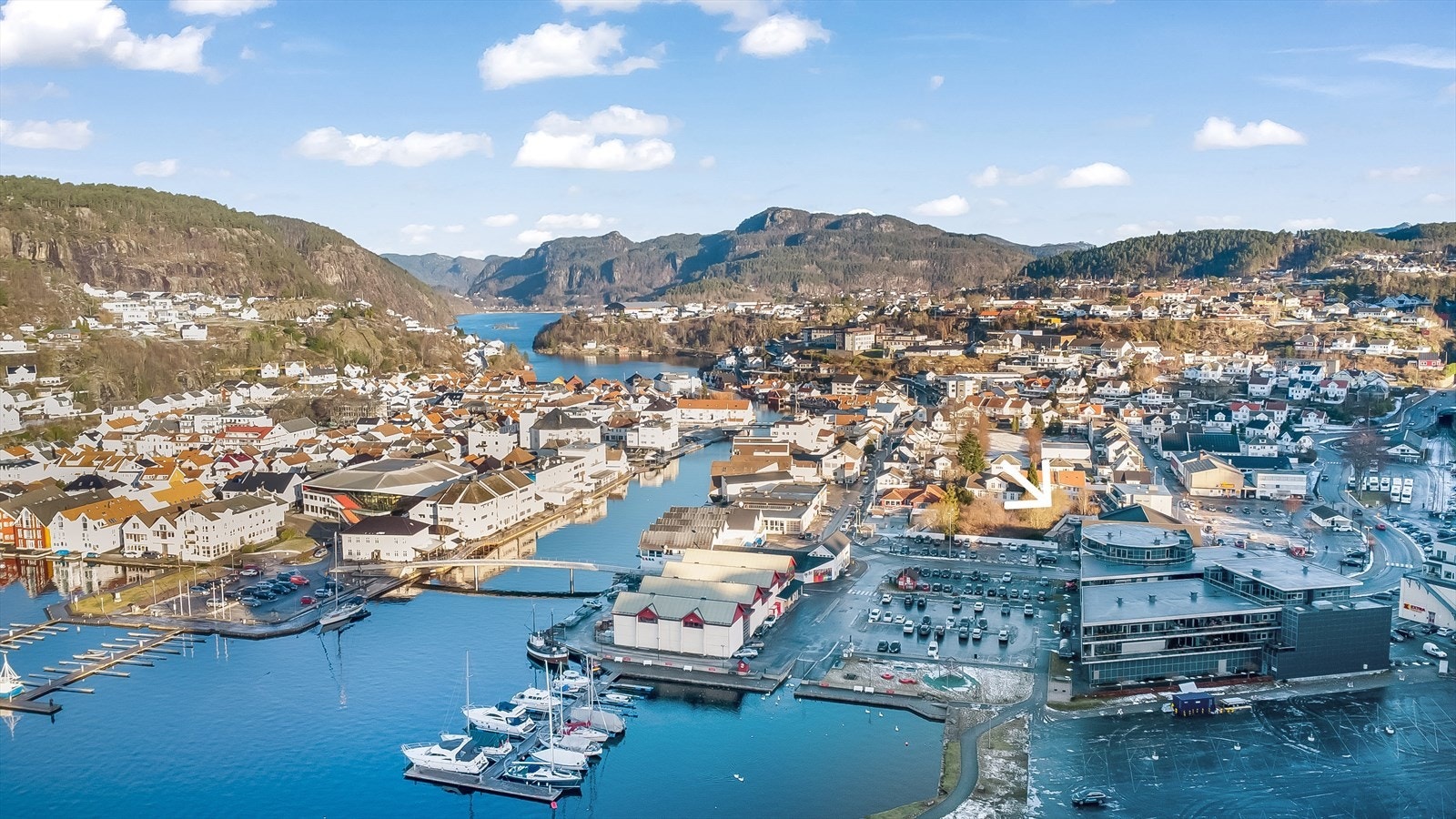 Flekkefjord sentrum Galleribilde