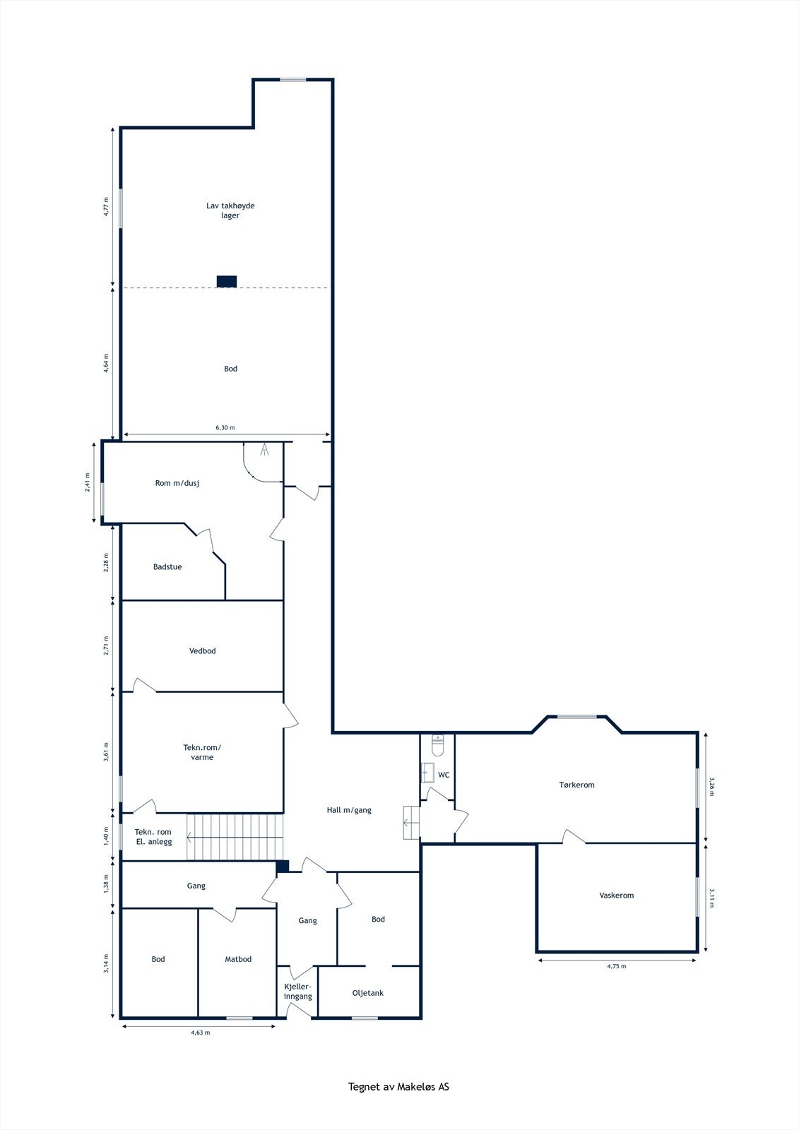 Langveis kjeller Galleribilde