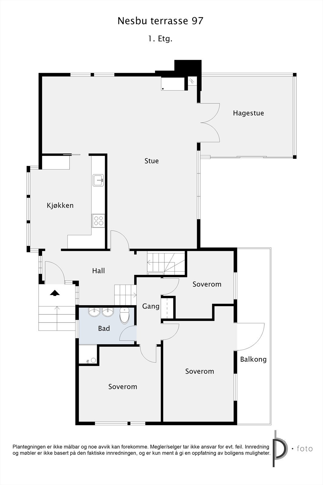 Plantegning 1.etasje. Galleribilde