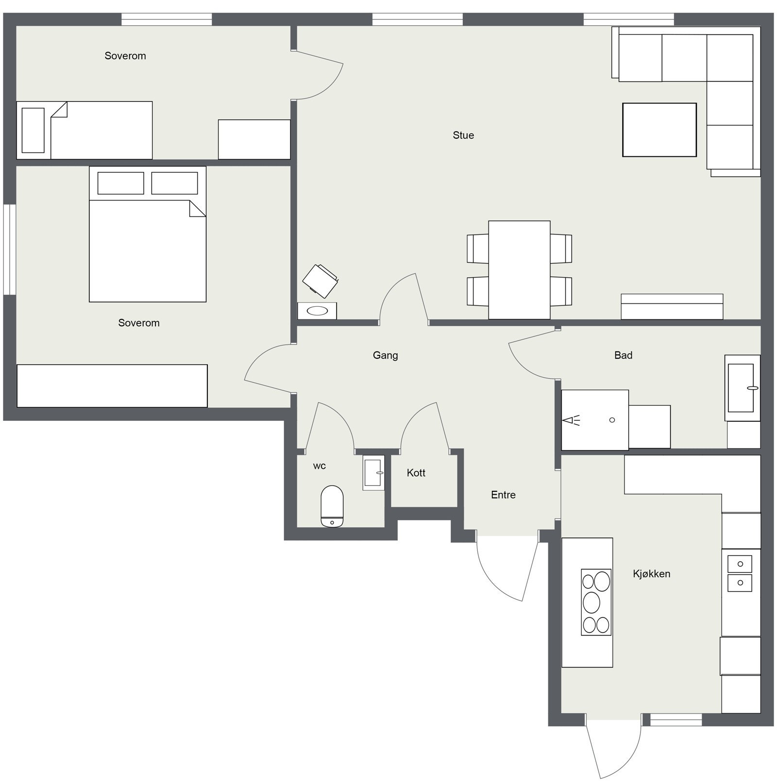 Planskisse Galleribilde