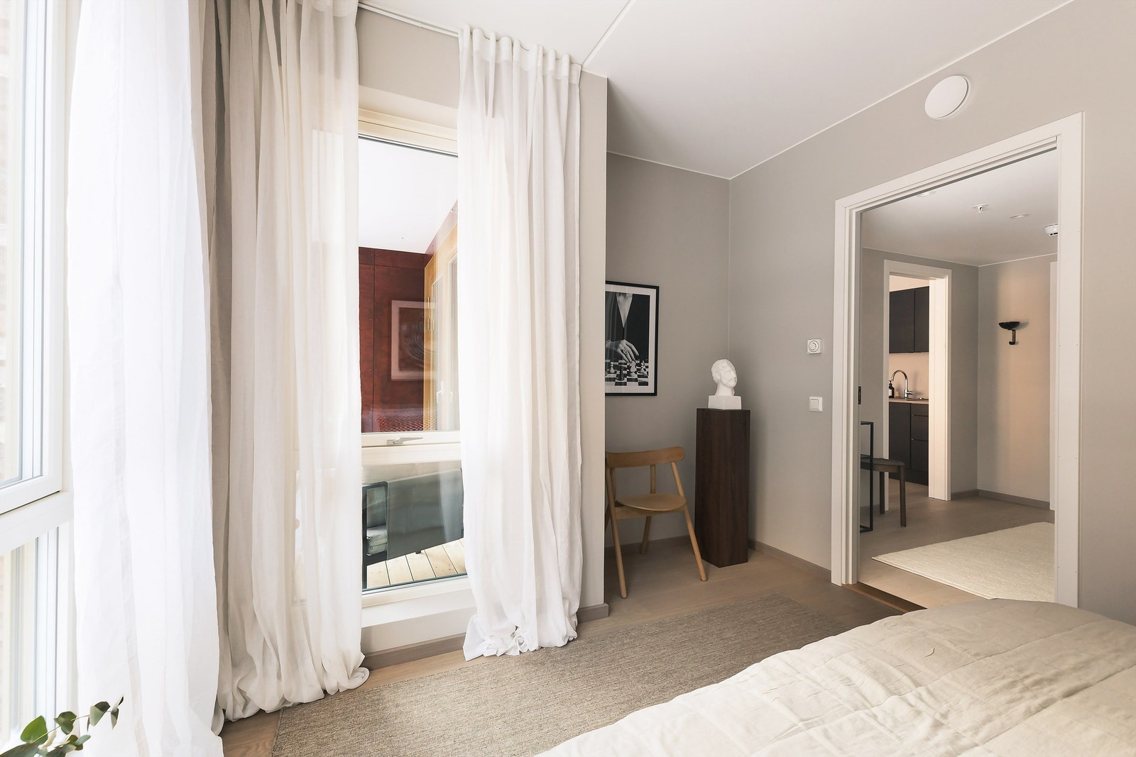 Rommet har et avsatt areal for evt. garderobeløsning Galleribilde