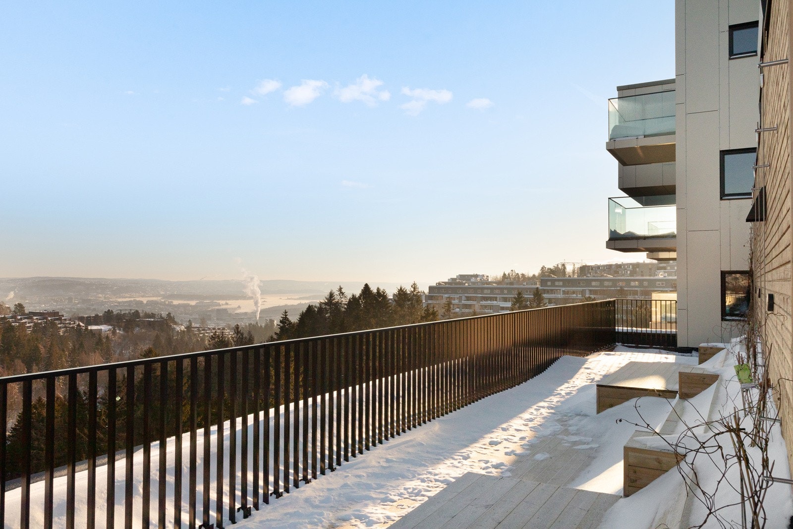 Felles takterrase. Galleribilde