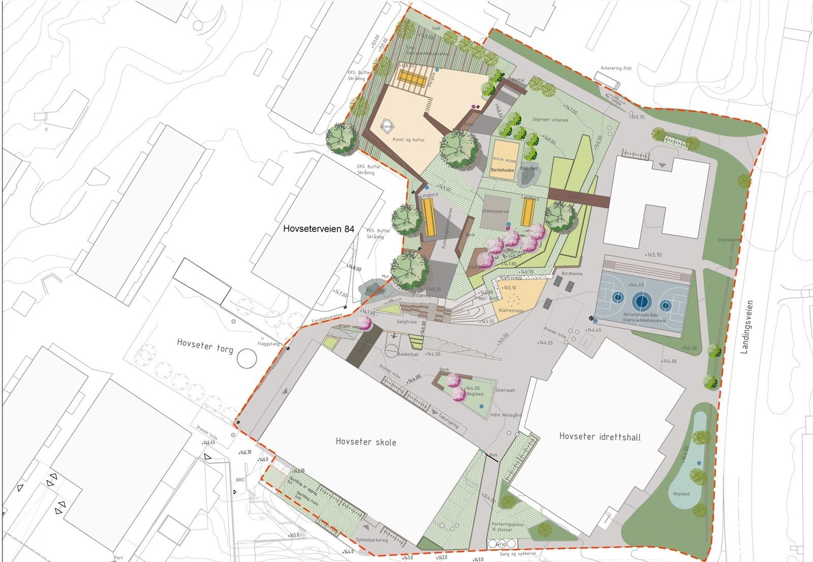 Det jobbes med å utbedre torg for beboerne i området. Forbehold om endringer i planer/prosjekt Galleribilde