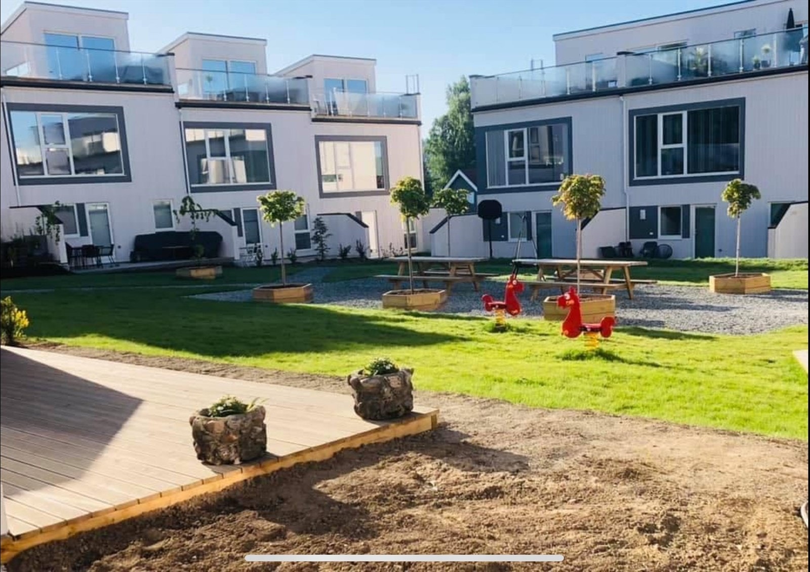 Privat sommerbilde fra fellesområdet Galleribilde