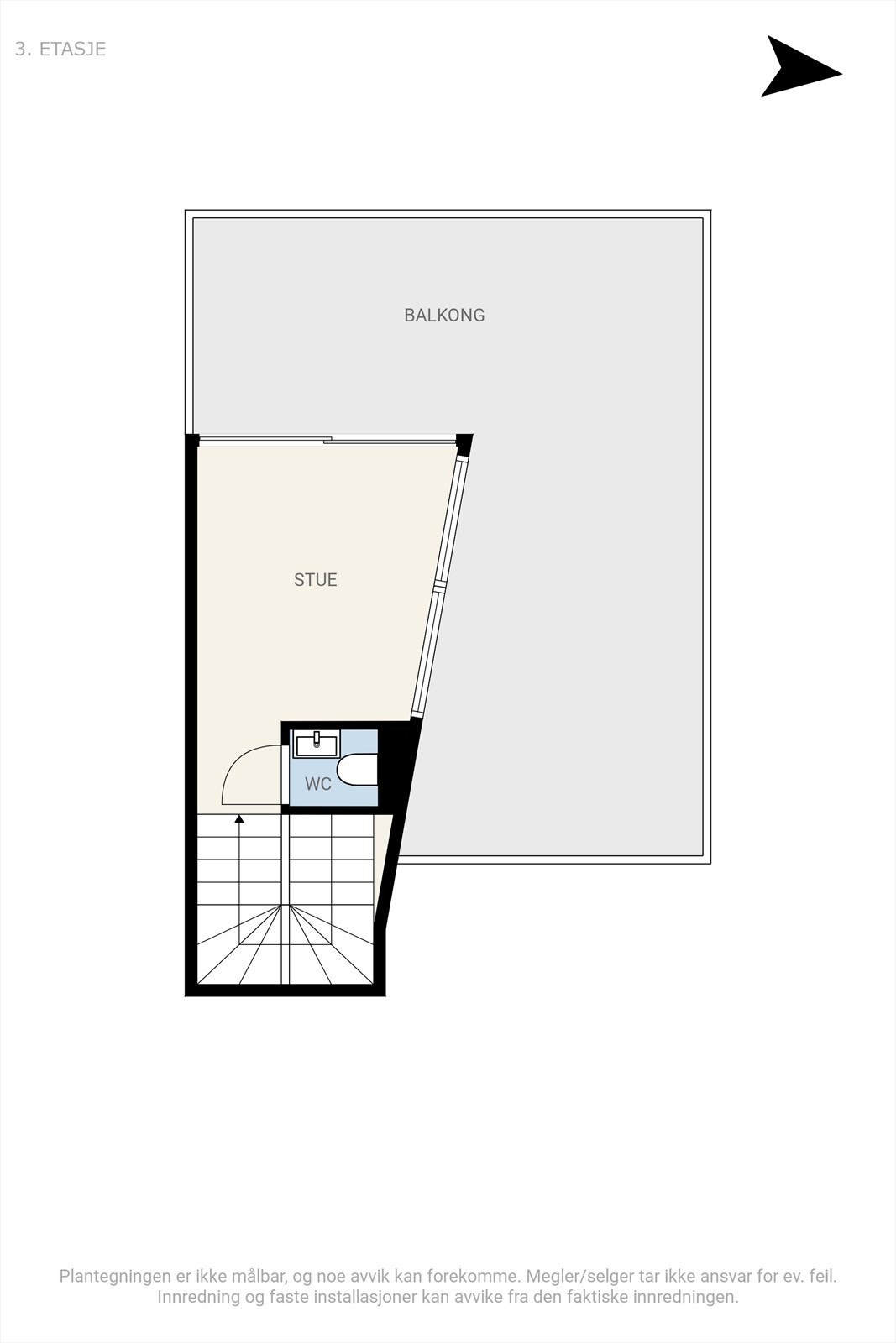 Plantegning 3. etasje Galleribilde