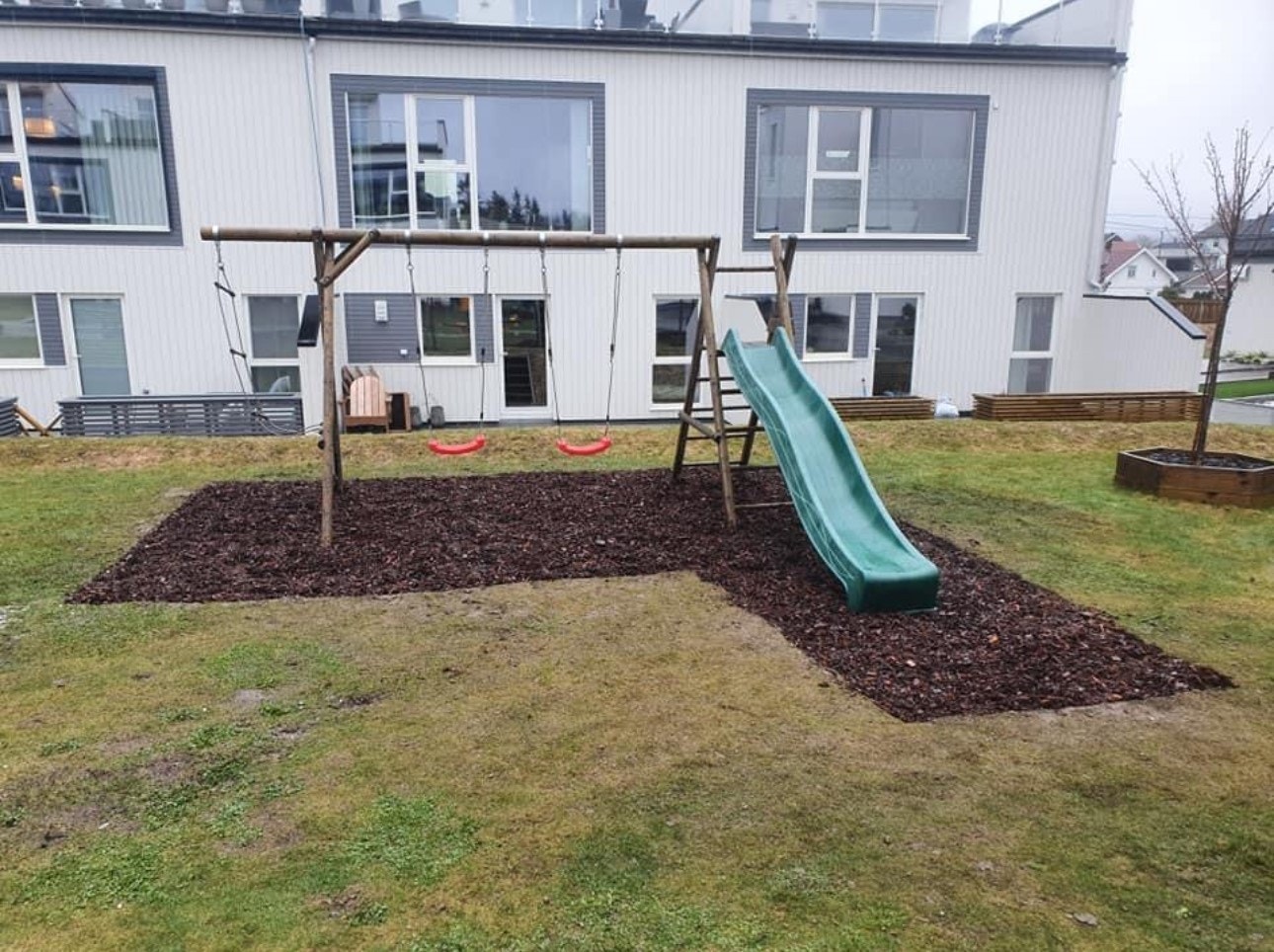 privat sommerbilde fra fellesområdet Galleribilde